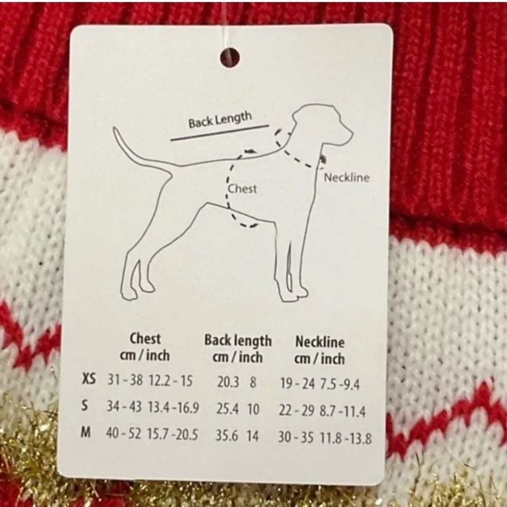 Pet Holiday Christmas Sweater Bundle Dog Sz Med NWT - Picture 2 of 3
